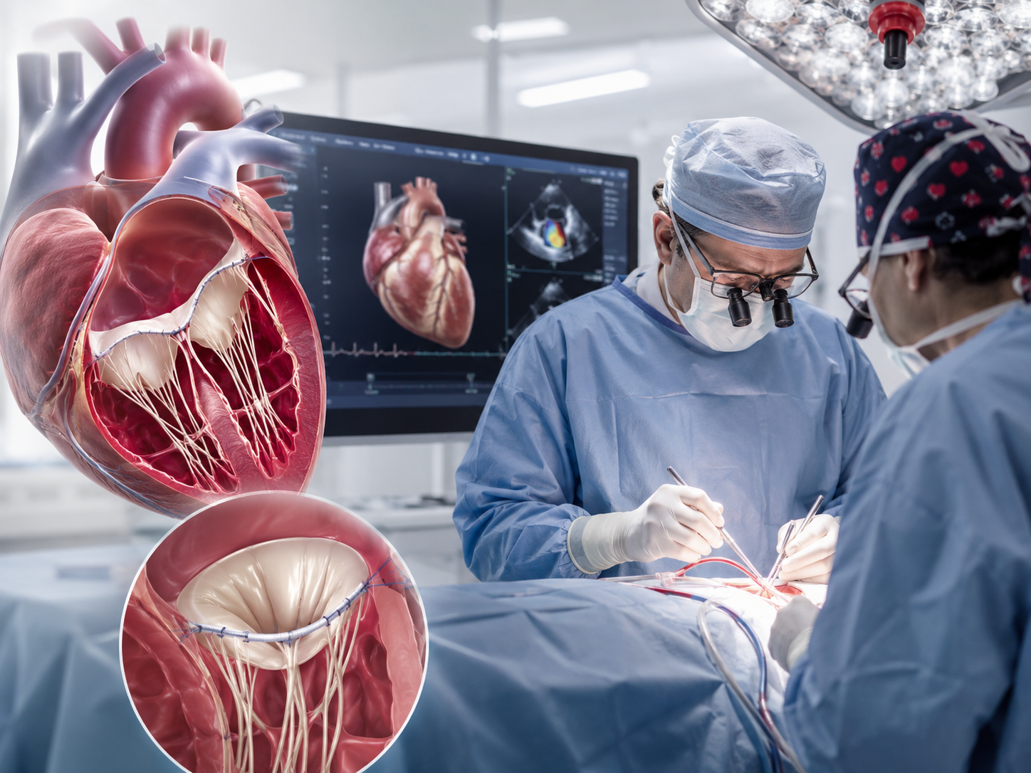 Mitral kapak onarımı için kalp kapak cerrahisi değerlendirmesi